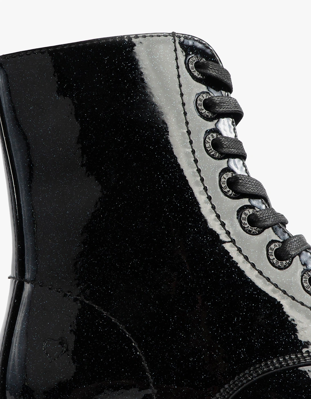 JUSTINA2 GLITTER Womens Ankle Boots Black Glitter