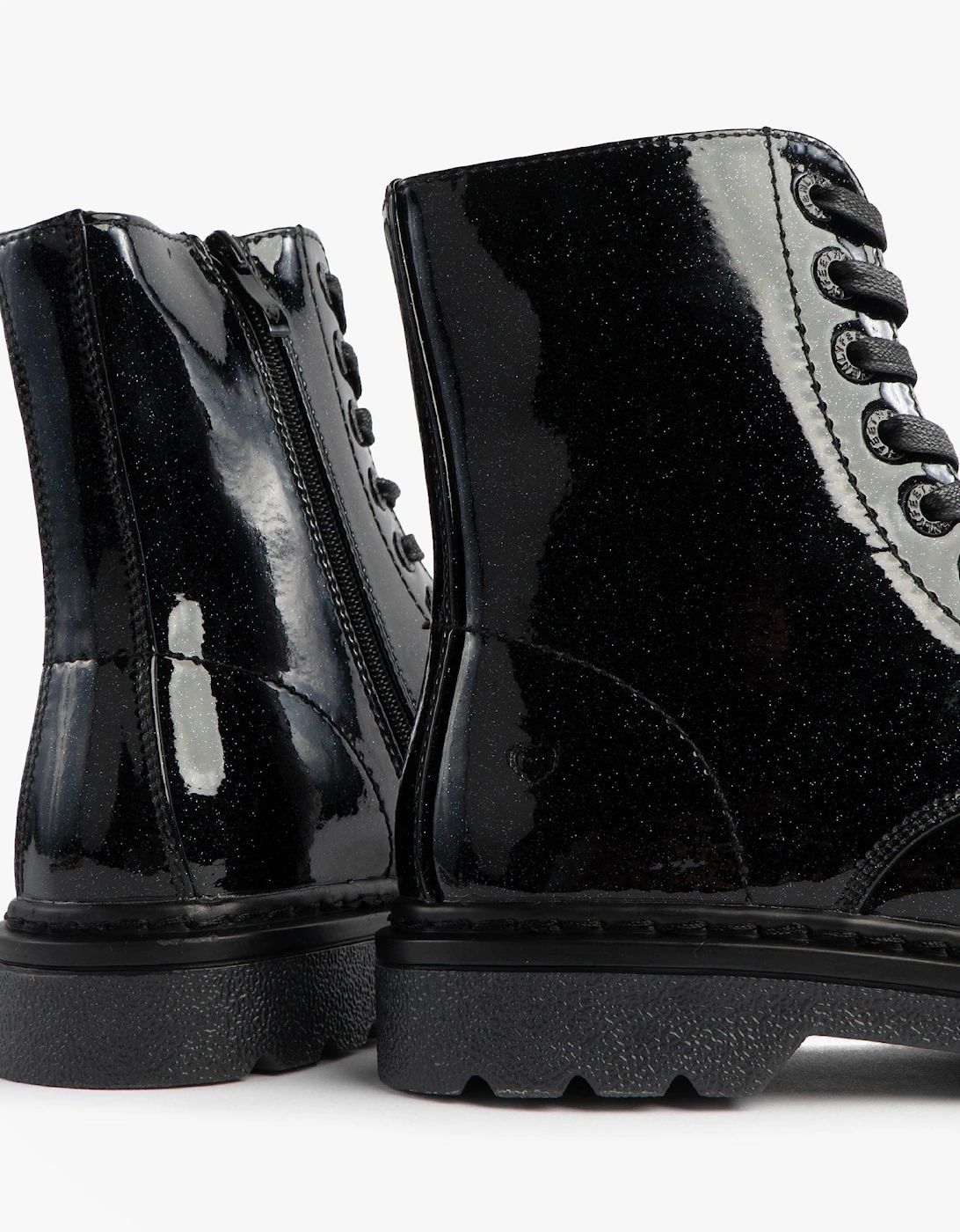 JUSTINA2 GLITTER Womens Ankle Boots Black Glitter