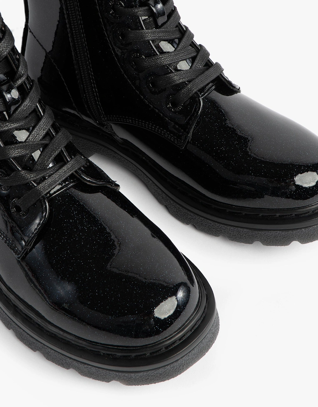 JUSTINA2 GLITTER Womens Ankle Boots Black Glitter