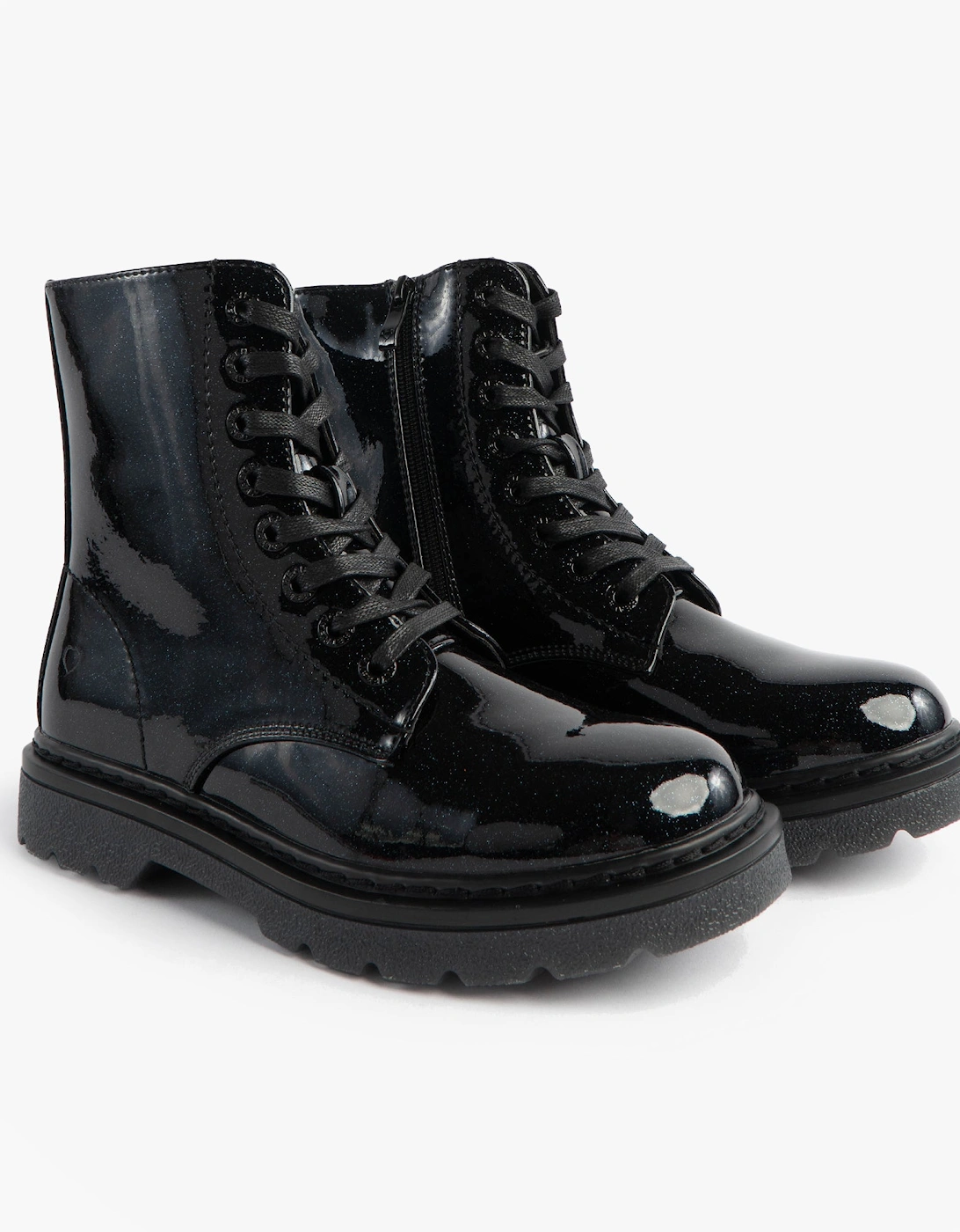 JUSTINA2 GLITTER Womens Ankle Boots Black Glitter