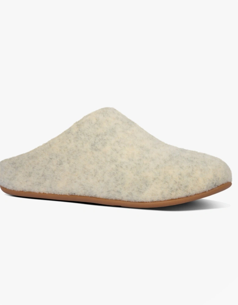 CHRISSIE FELT Ladies Mule Slippers Cool Taupe
