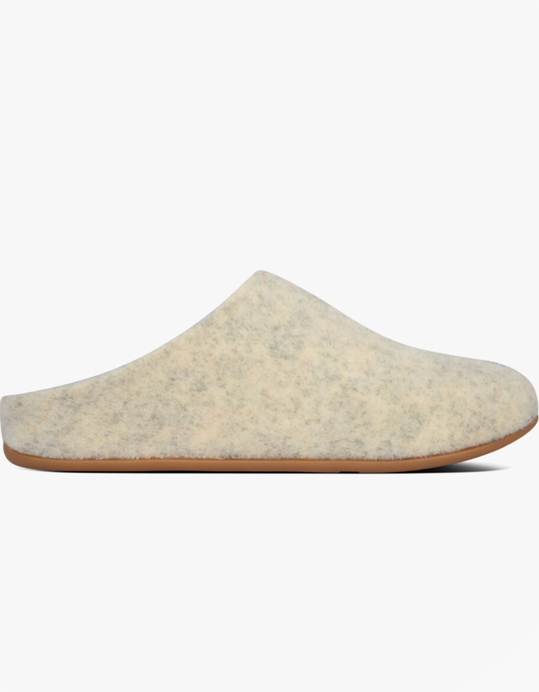 CHRISSIE FELT Ladies Mule Slippers Cool Taupe, 4 of 3