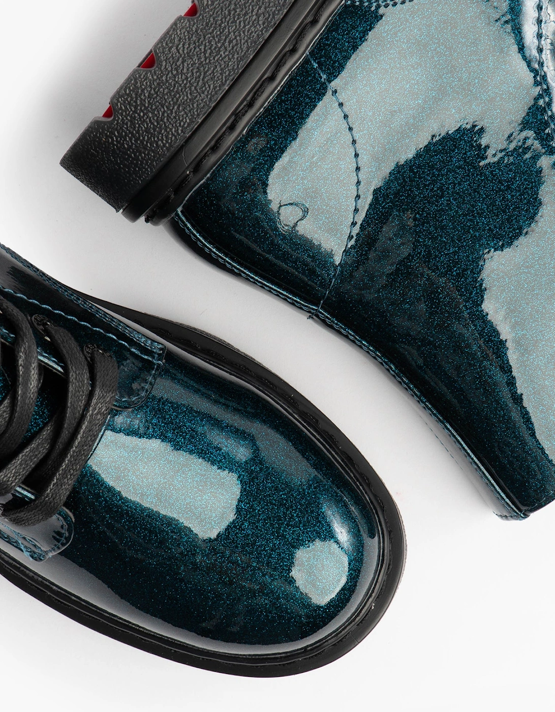 Heavenly Feet JUSTINA2 GLITTER Womens Ankle Boots Ocean Glitter
