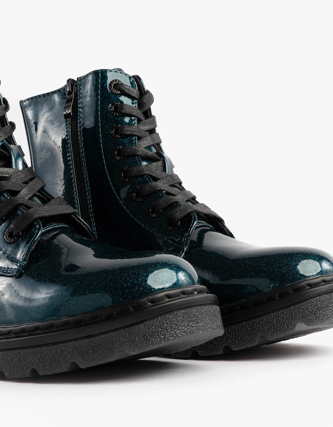 Heavenly Feet JUSTINA2 GLITTER Womens Ankle Boots Ocean Glitter
