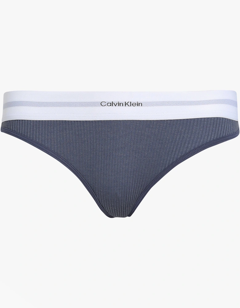BIKINI Brief Womens Cotton Modal Stretch Rib Grisaille