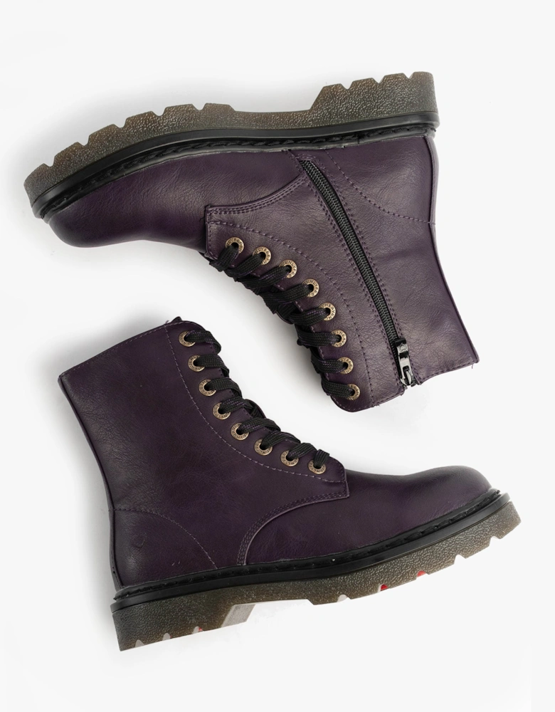 JUSTINA2 Womens Ankle Boots Purple