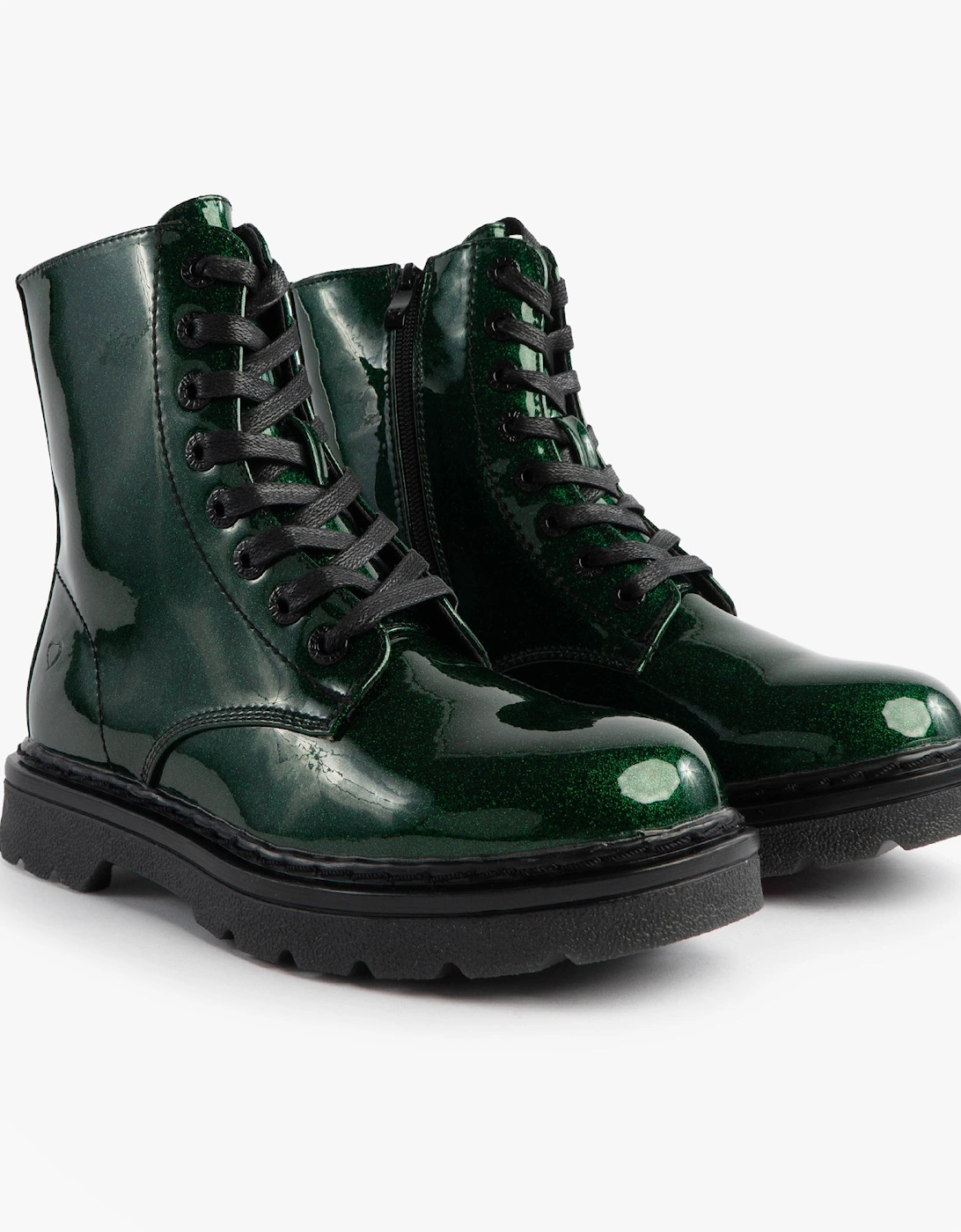 Heavenly Feet JUSTINA2 GLITTER Womens Ankle Boots Emerald Glitter