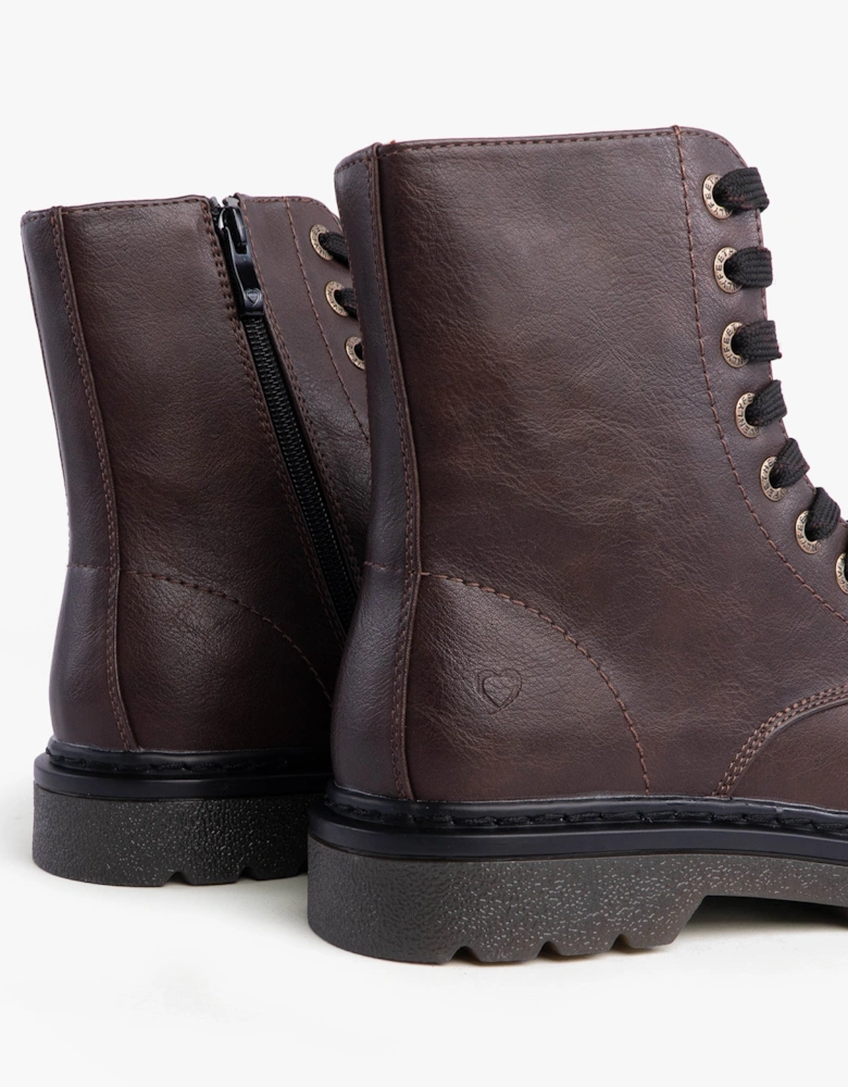 JUSTINA2 Womens Ankle Boots Chocolate