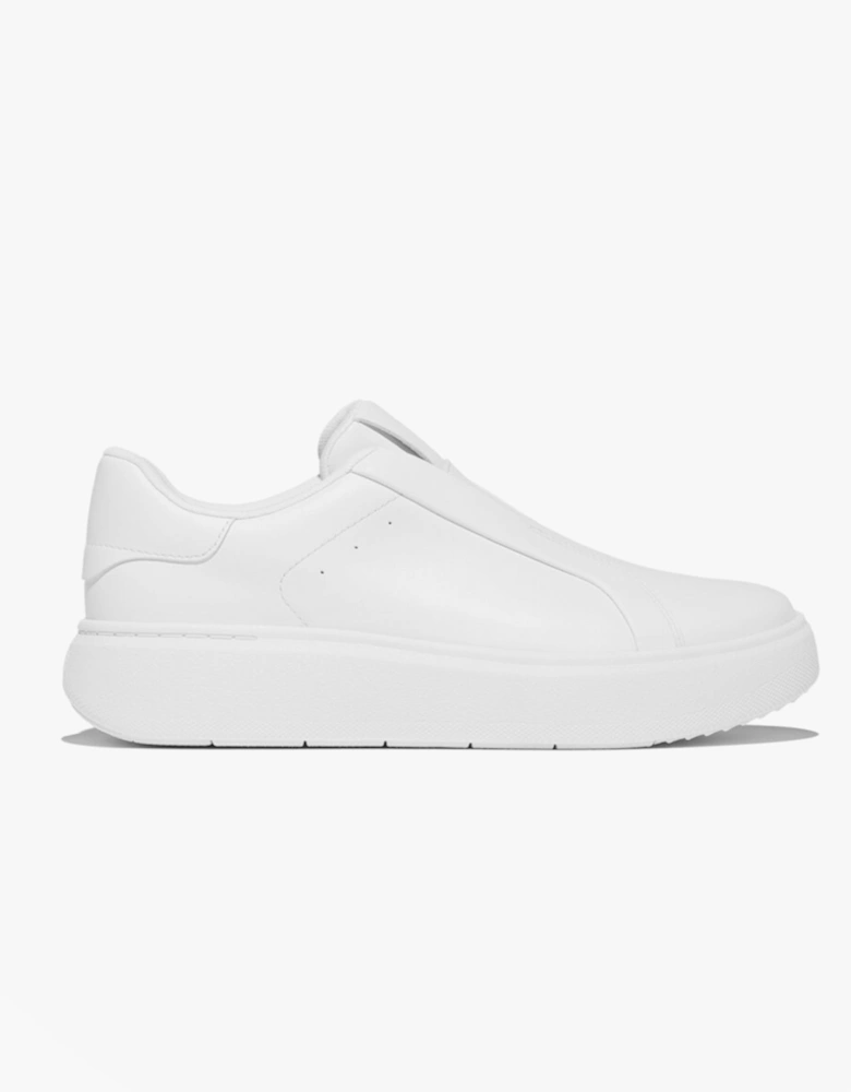 'Ready To Go' LEATHER LACELESS Ladies Sneakers Urban White