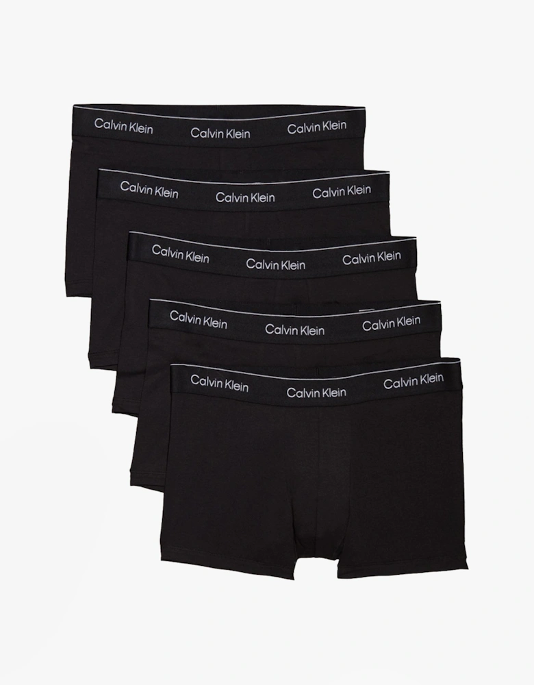 BOXER BRIEF Mens 5 Pack Microfibre Stretch Black