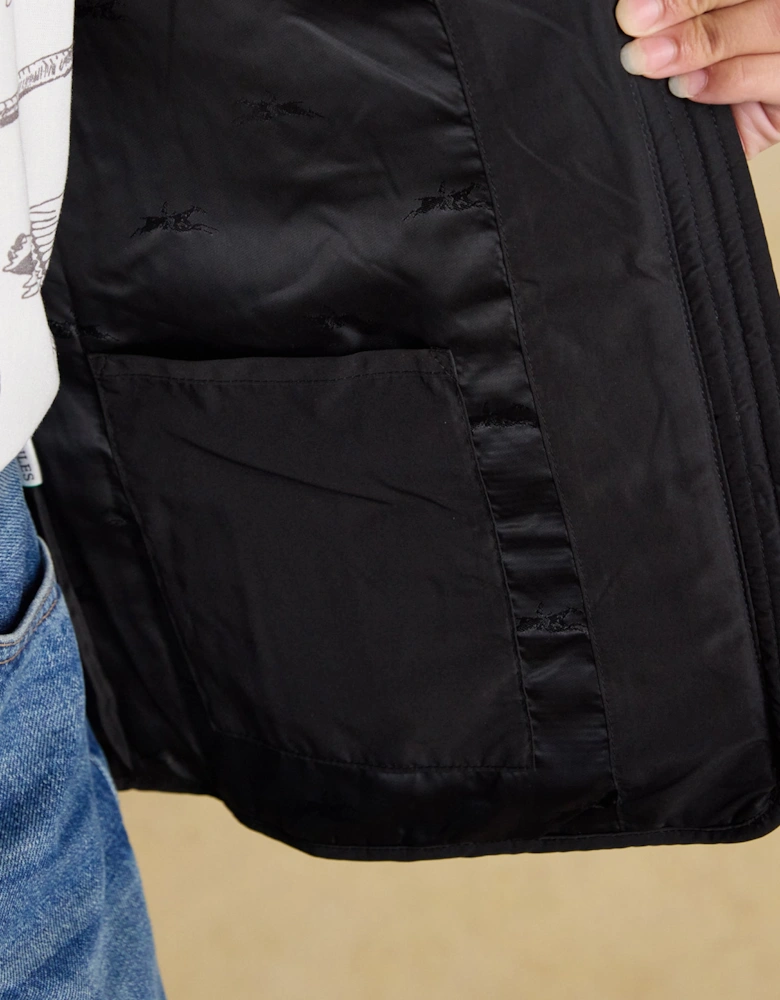 Minx Womens Showerproof Diamond Quilted Gilet Black