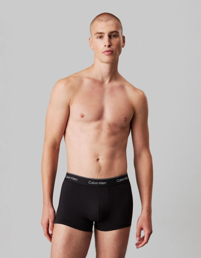 BOXER BRIEF Mens 5 Pack Microfibre Stretch Black