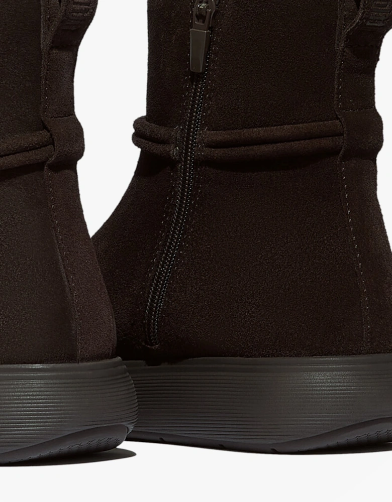 iQ-COMFF TASSEL SUEDE Ladies Short Boots Chocolate Brown