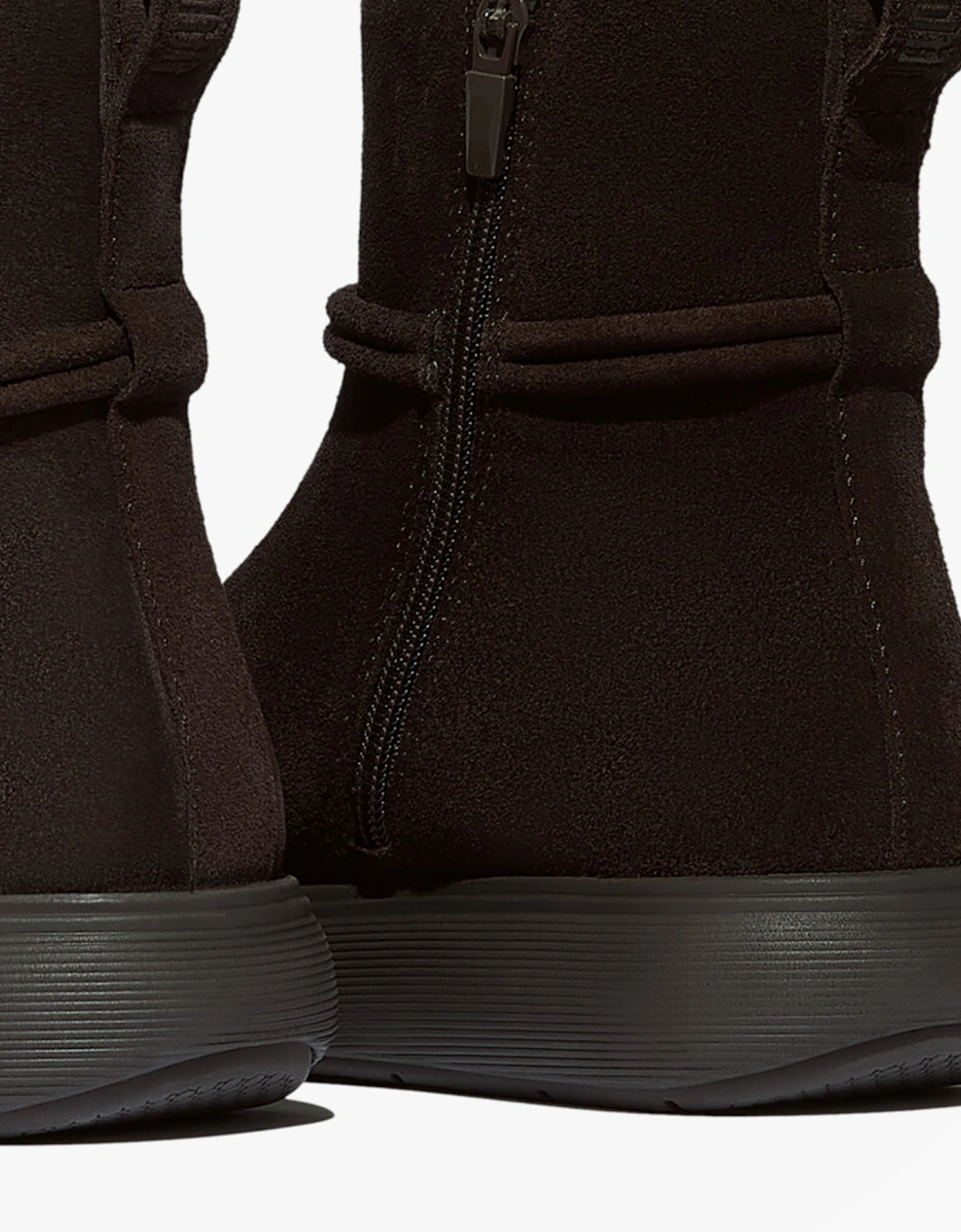 iQ-COMFF TASSEL SUEDE Ladies Short Boots Chocolate Brown