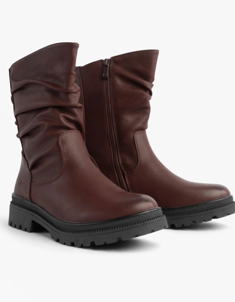GRETEL Womens Boots Burgundy