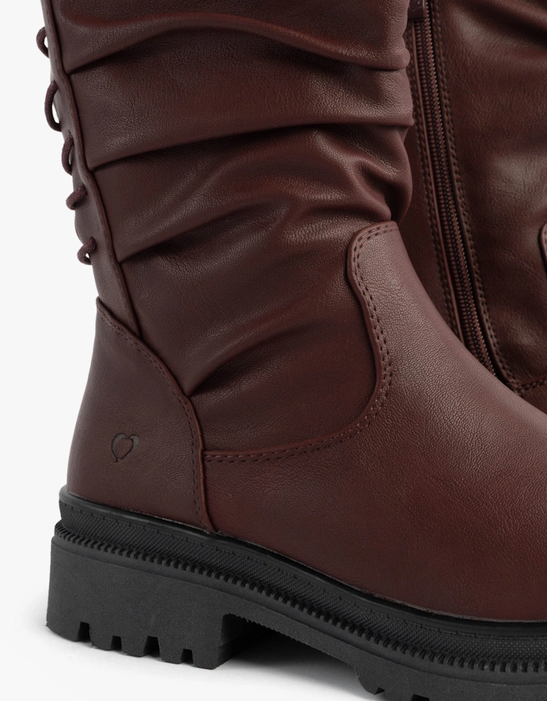 GRETEL Womens Boots Burgundy