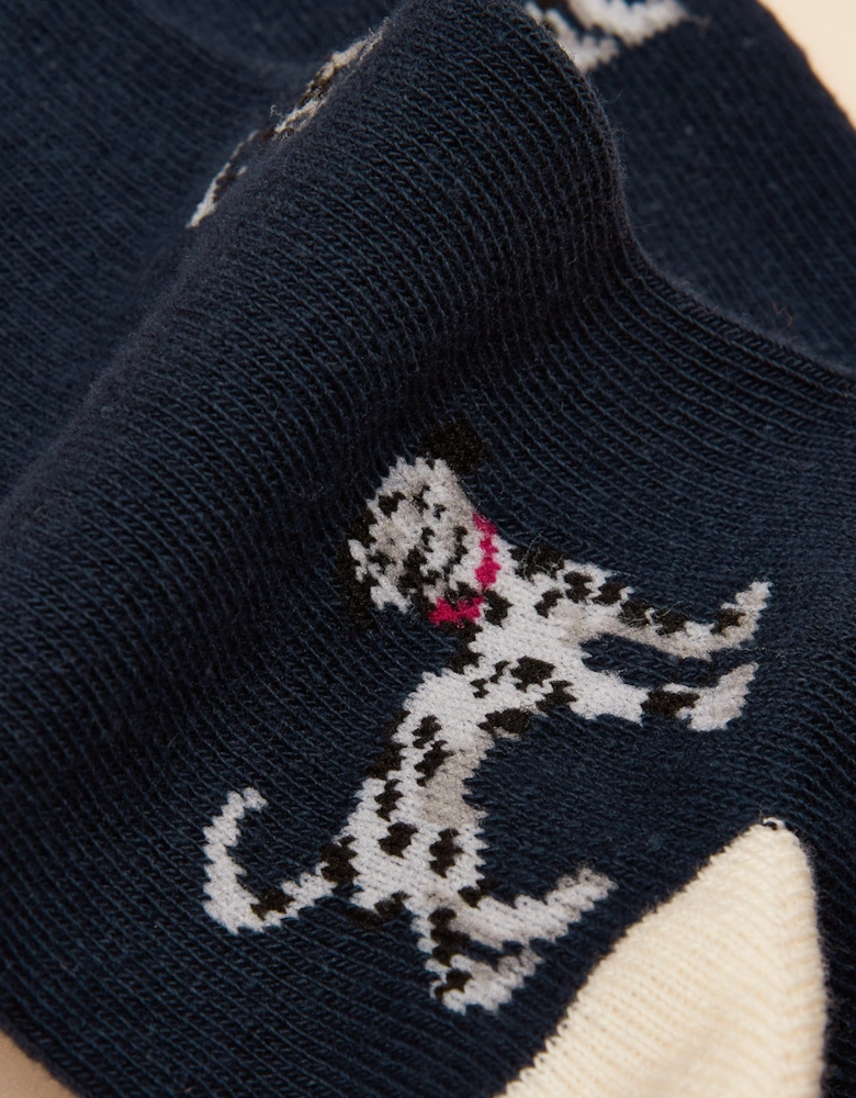 EVERYDAY Womens Socks Navy/Oatmeal