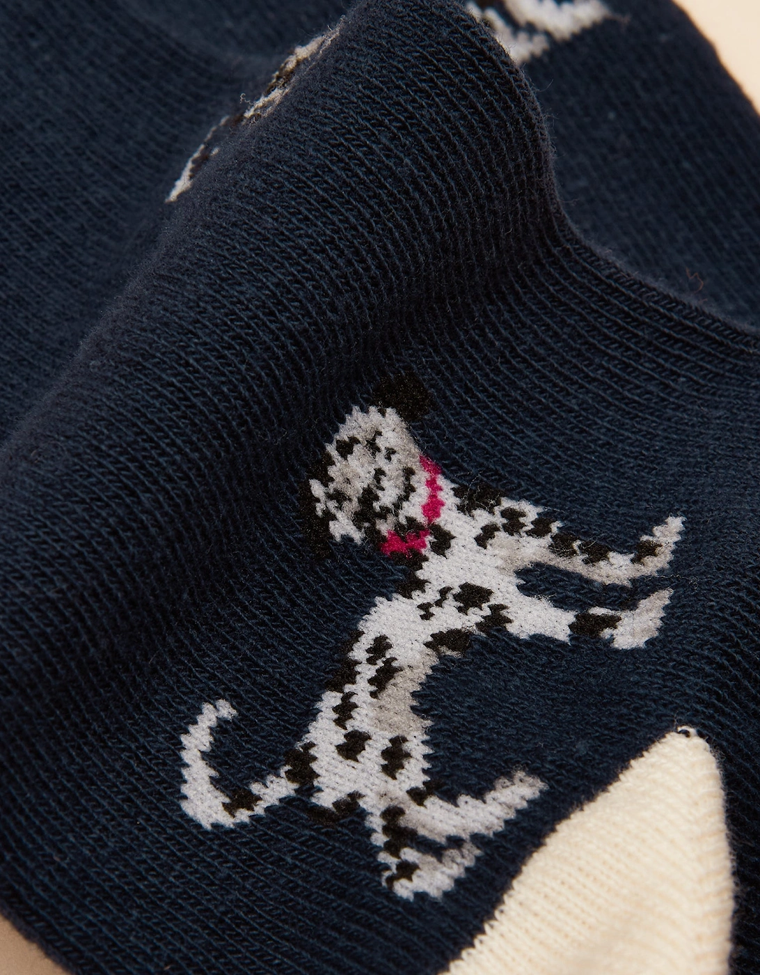 EVERYDAY Womens Socks Navy/Oatmeal