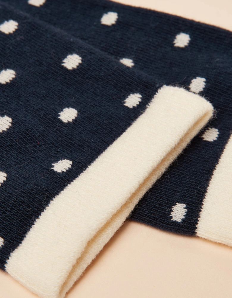 EVERYDAY Womens Socks Navy/Oatmeal