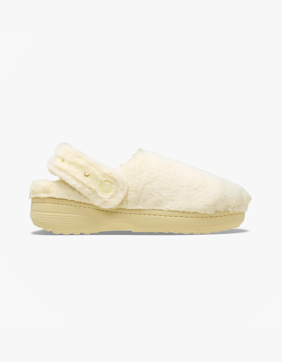Women's Crocs CLASSIC UNFURGETTABLE Womens Clogs Vanilla - Cream - Size: MEN s uk 8 / women s uk 9