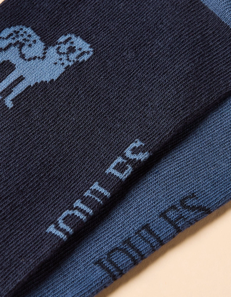 KINGSBURY Mens Socks Blue