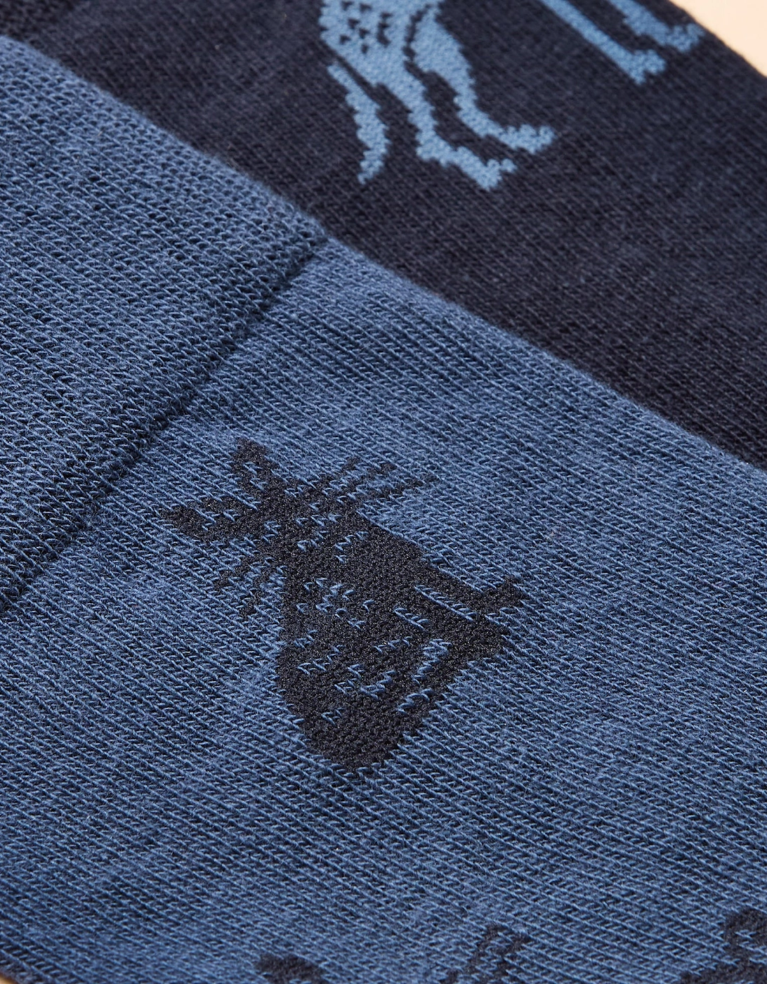 KINGSBURY Mens Socks Blue