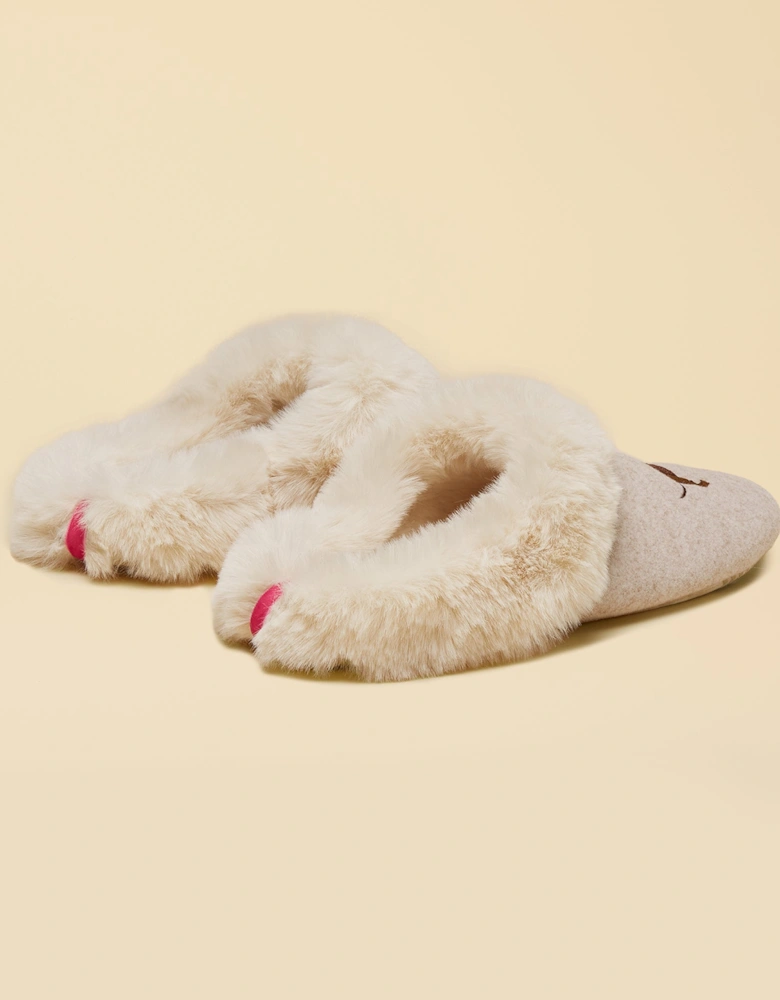 SLIPPET Womens Mule Slippers Oatmeal