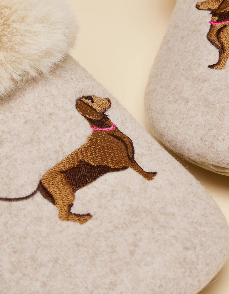 SLIPPET Womens Mule Slippers Oatmeal