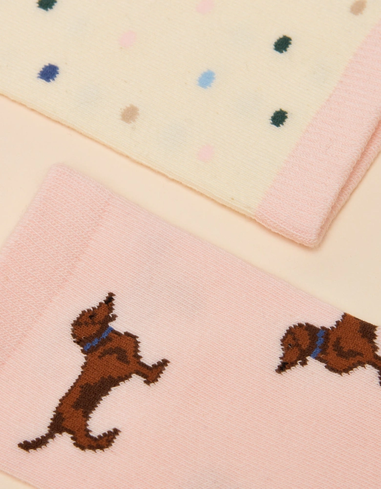 EVERYDAY Womens Socks Pink/Blue