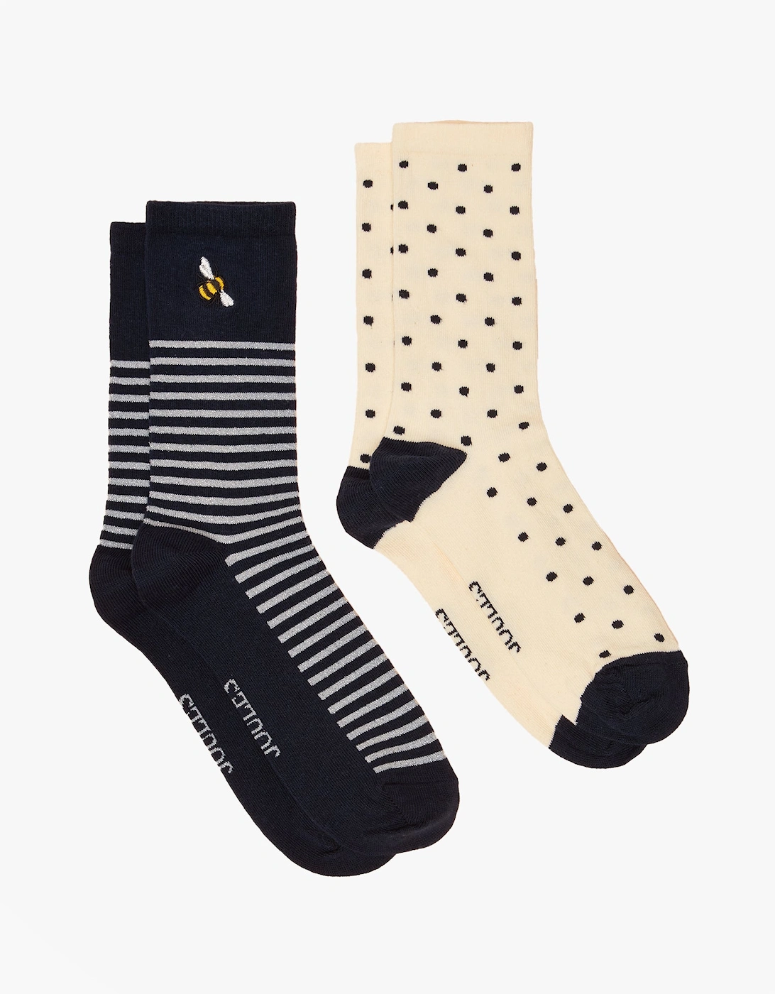 EVERYDAY Womens Socks Navy/White, 4 of 3