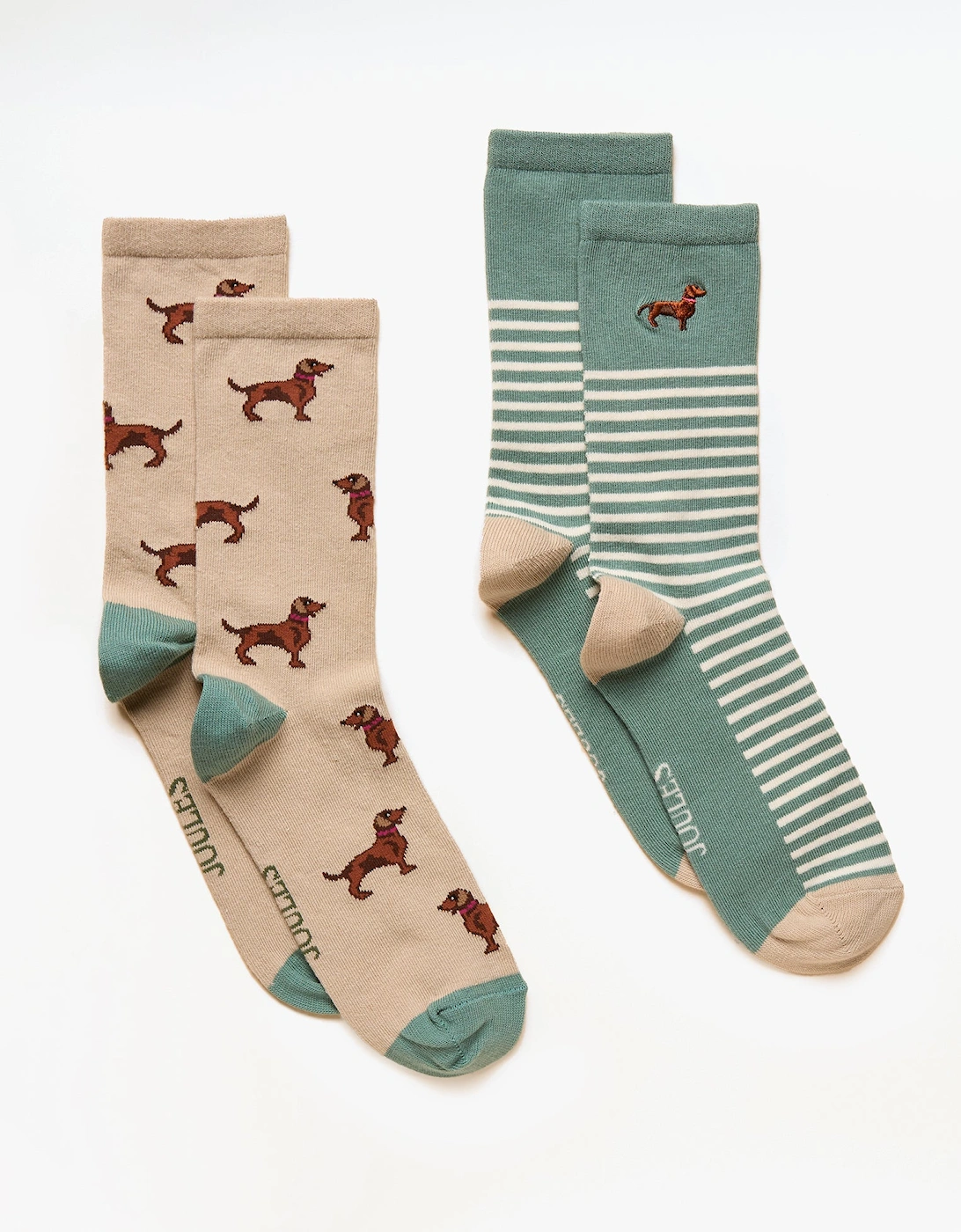 EVERYDAY Womens Socks Khaki/Cream, 4 of 3
