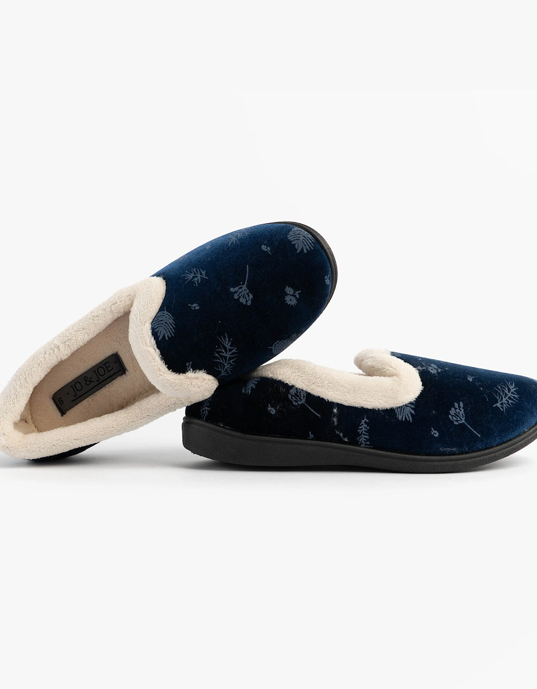Jo & Joe ANNIE Womens Full Slippers Navy