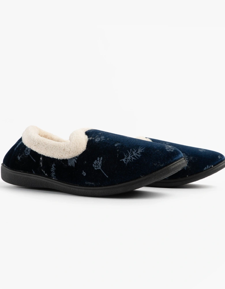 Jo & Joe ANNIE Womens Full Slippers Navy