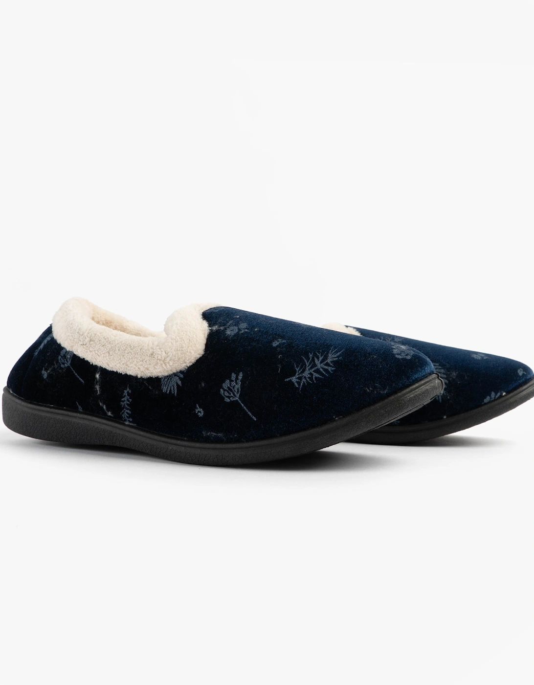 Jo & Joe ANNIE Womens Full Slippers Navy