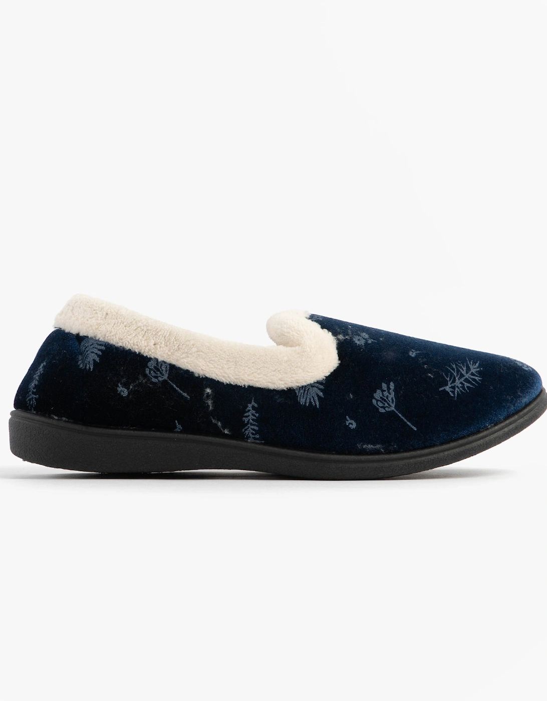 Jo & Joe ANNIE Womens Full Slippers Navy, 7 of 6