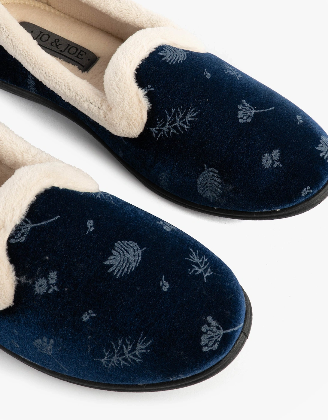 Jo & Joe ANNIE Womens Full Slippers Navy