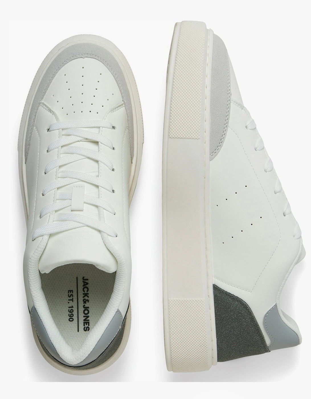 ASPIRE COURT Mens Trainers White Vapour Blue/Castlerock