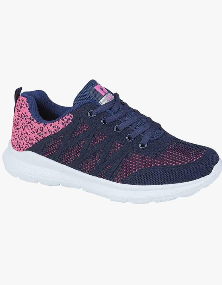 AURORA Womens Trainers Navy/Pink