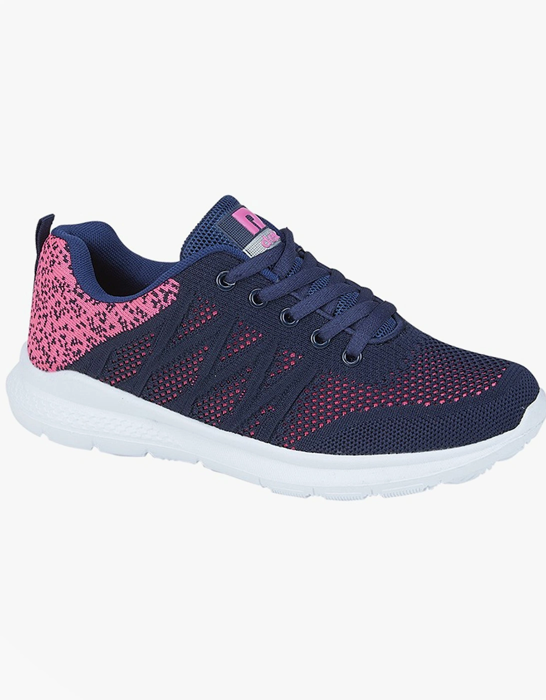 AURORA Womens Trainers Navy/Pink, 2 of 1
