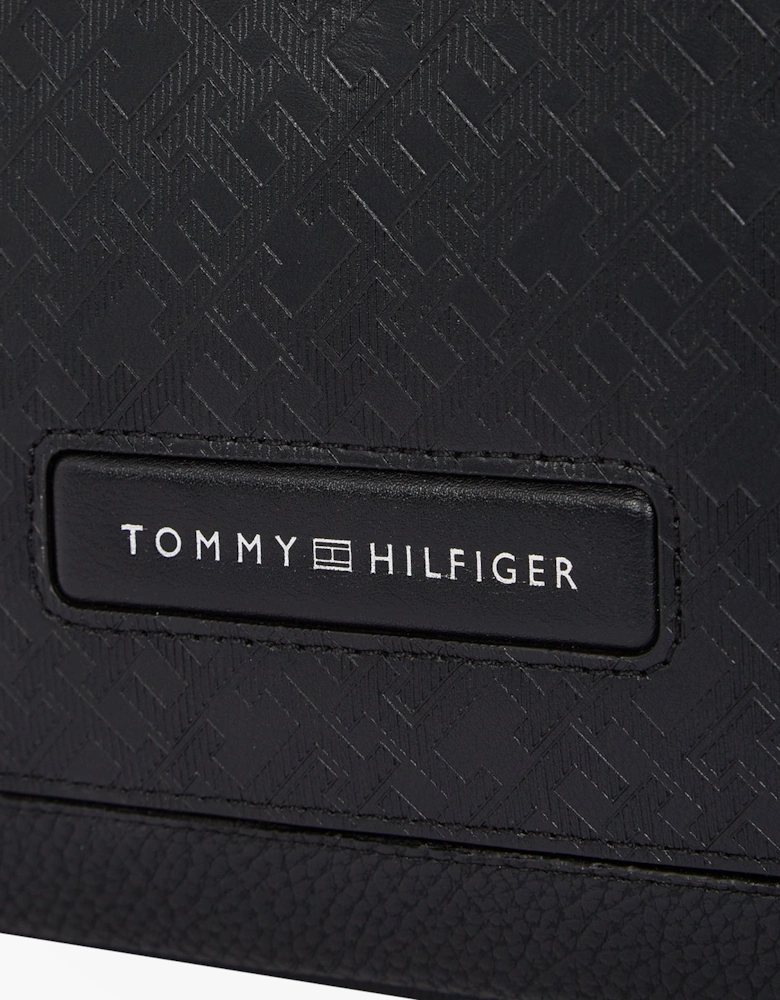 MONOGRAM PEBBLE GRAIN Mens Laptop Bag Black