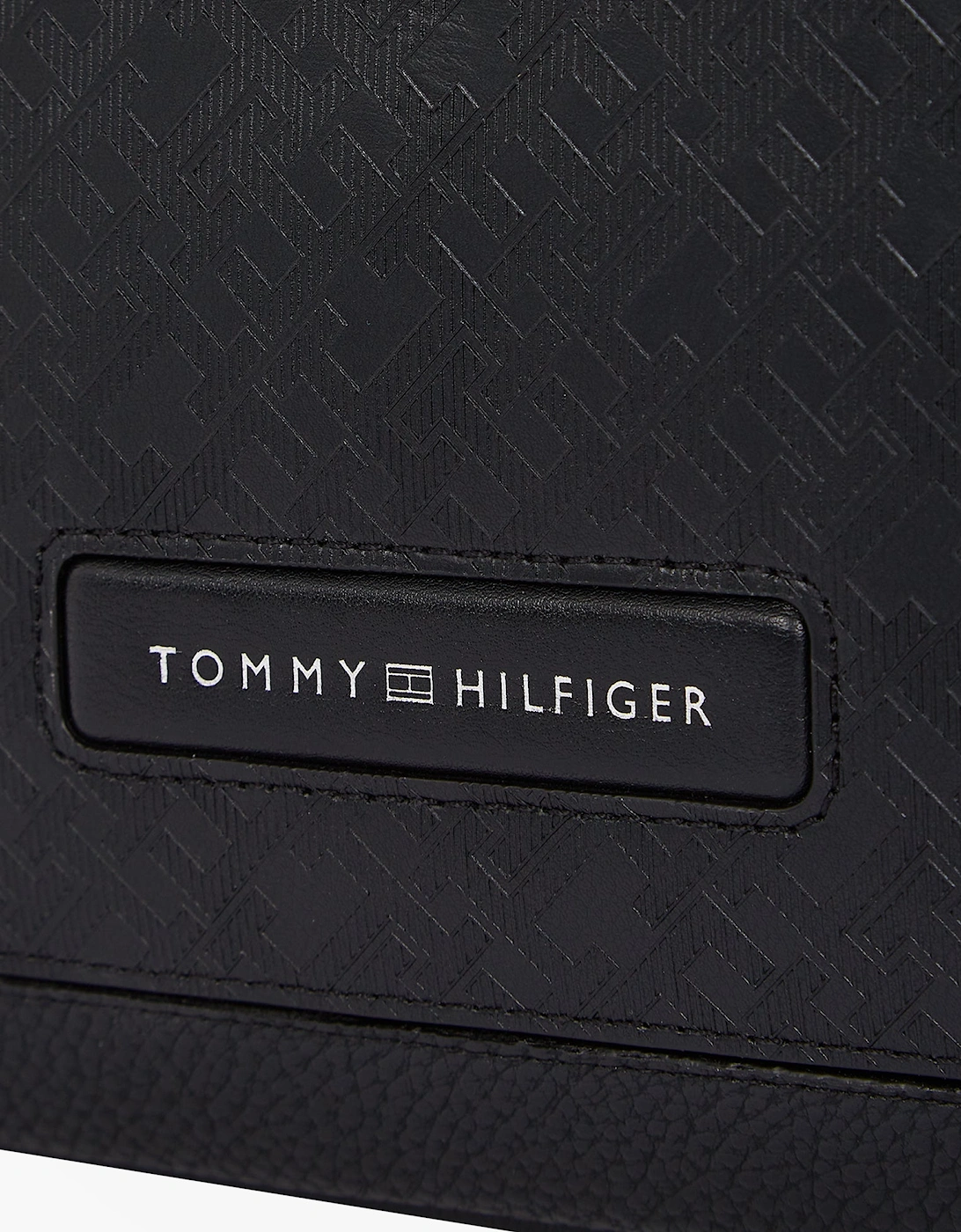 MONOGRAM PEBBLE GRAIN Mens Laptop Bag Black
