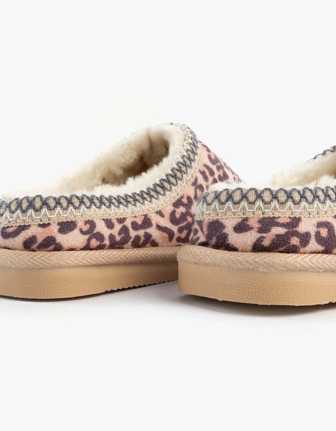 Jo & Joe KOALA Womens Mule Slippers Leopard