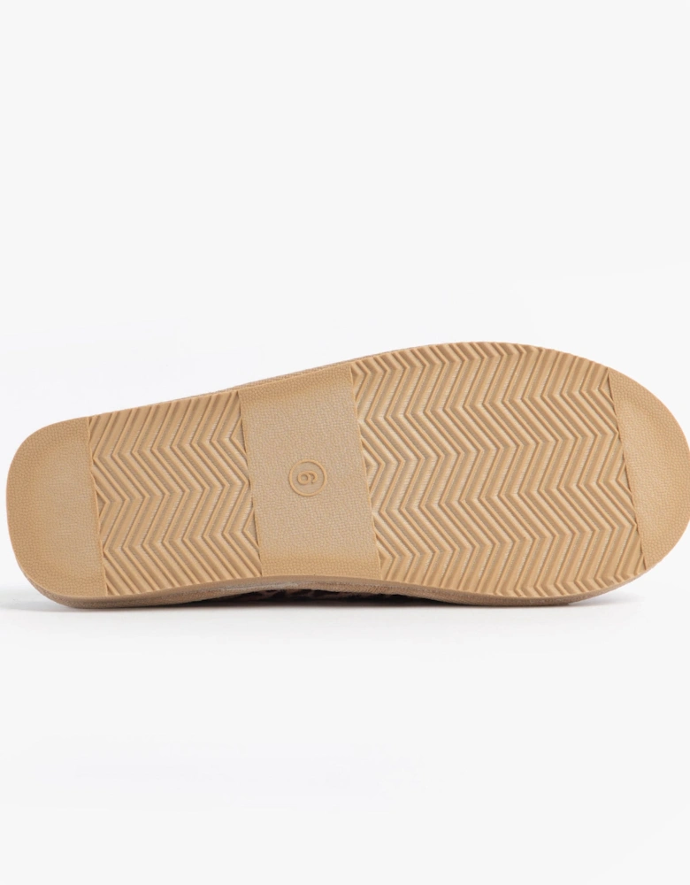 Jo & Joe KOALA Womens Mule Slippers Leopard