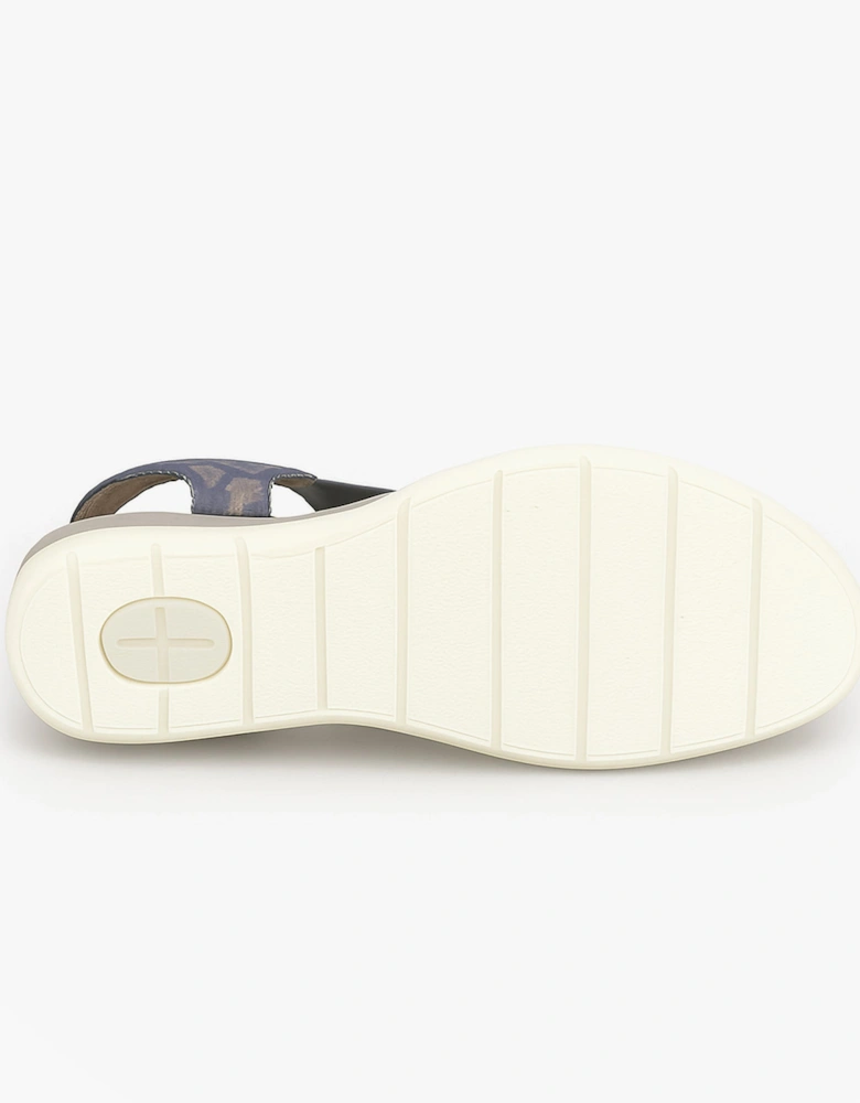 Womens Strapy Touch Fasten Sandals Navy