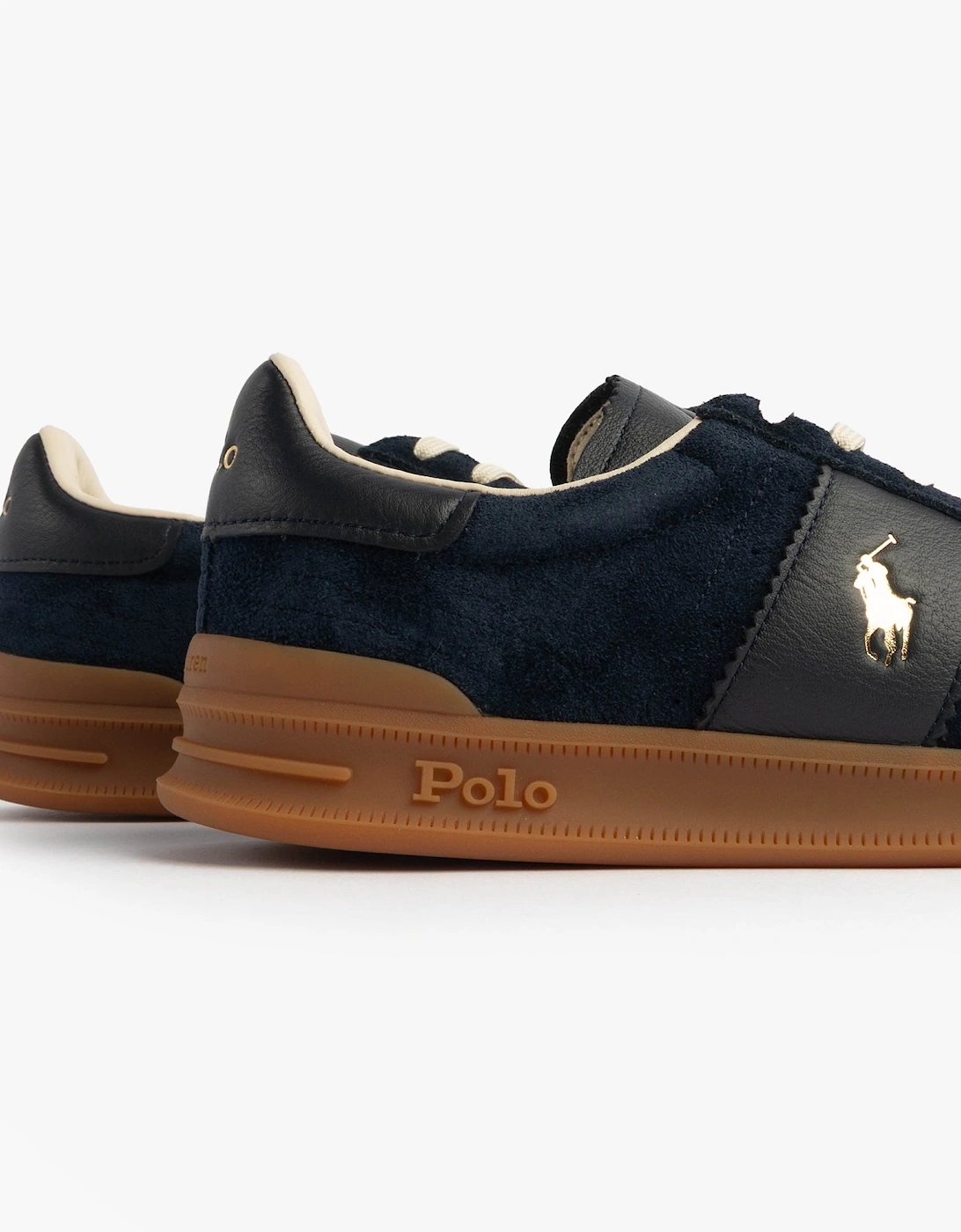 Heritage Aera Mens Lace Up Suede Trainer Navy