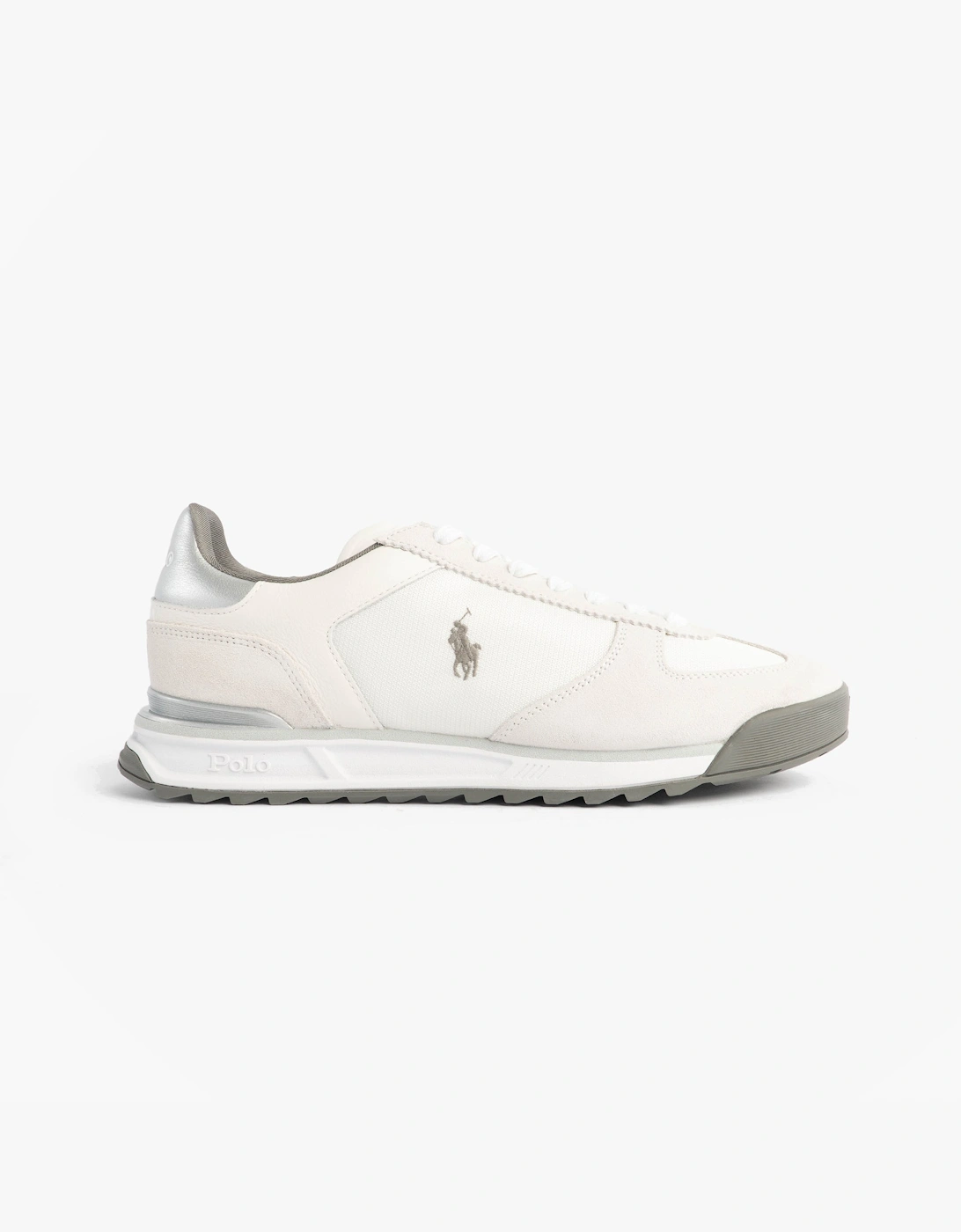 Polo Ralph Lauren Men's Polo Ralph Lauren Mens Varick Suede & Oxford Lace Up Trainer White