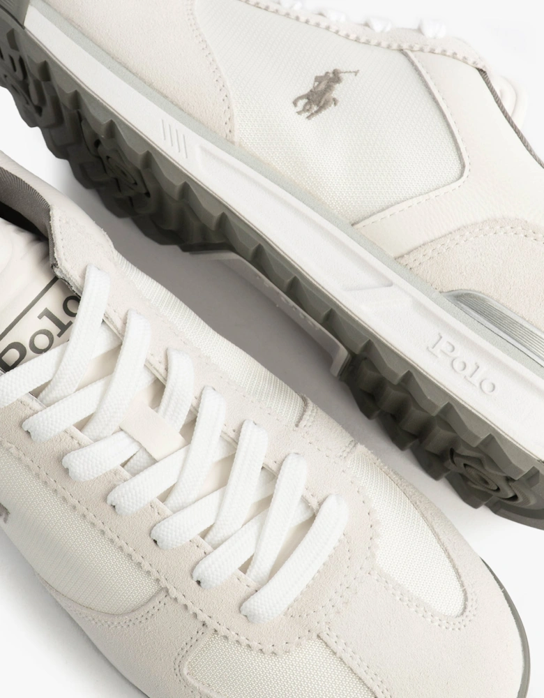 Mens Varick Suede & Oxford Lace Up Trainer White