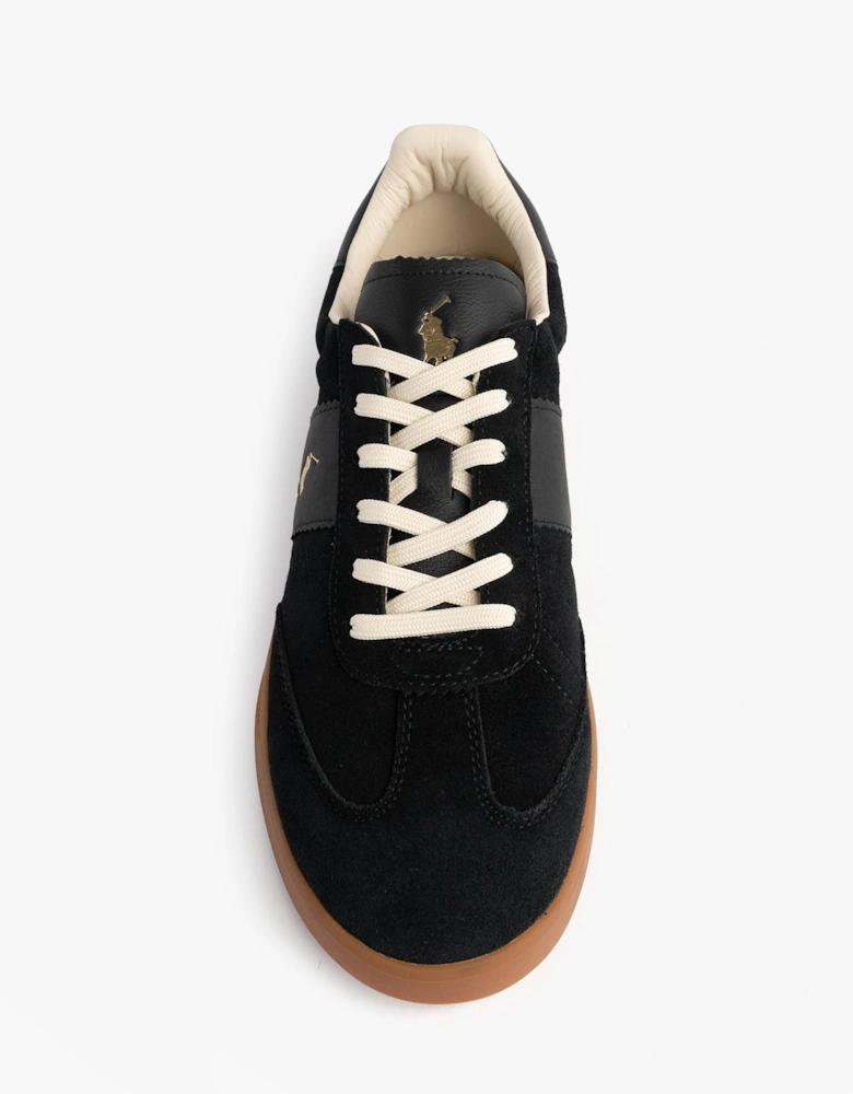 Heritage Aera Mens Lace Up Suede Trainer Black