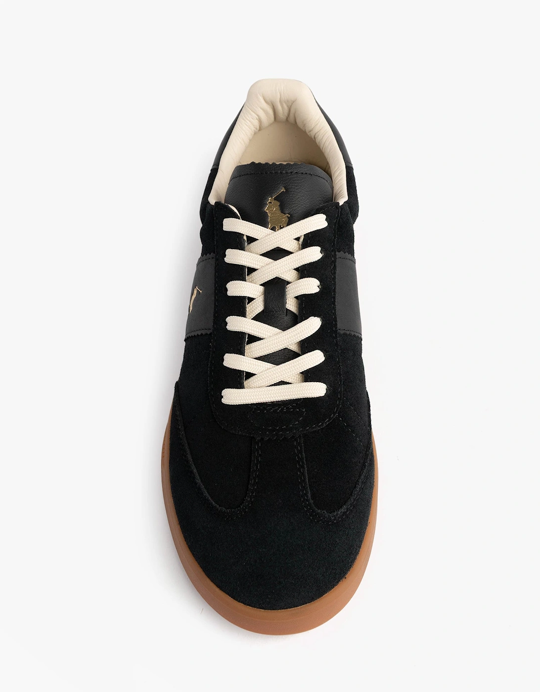 Heritage Aera Mens Lace Up Suede Trainer Black