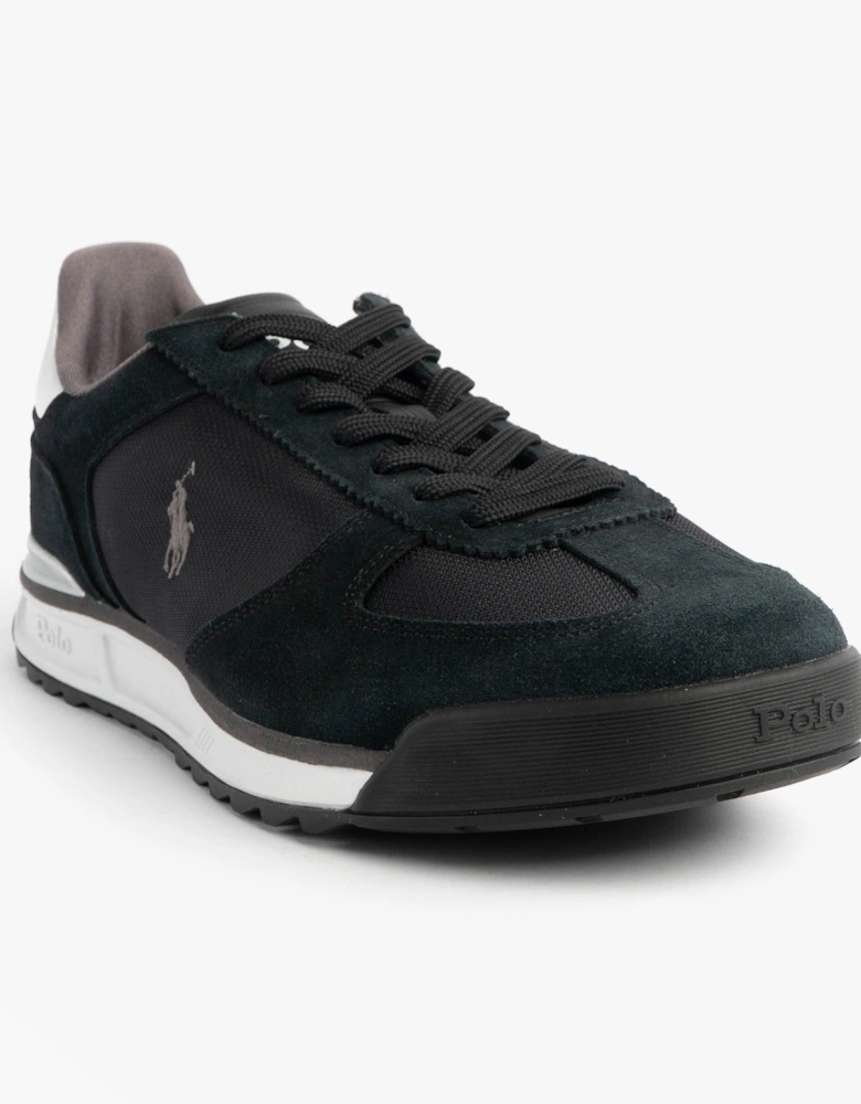 Mens Varick Suede & Oxford Lace Up Trainer Black